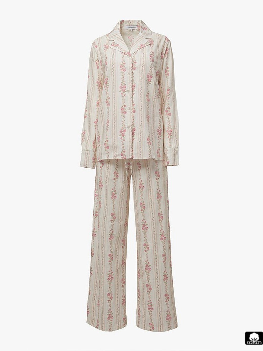 WeWoreWhat Floral Cottagecore Fairycore Cotton Blend Pajama Set, XS